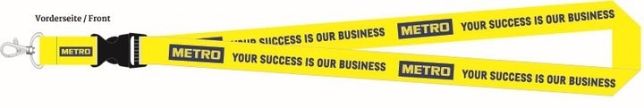 Lanyard yellow METRO Wholesale