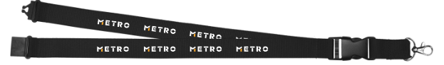 Schlüsselband schwarz METRO AG